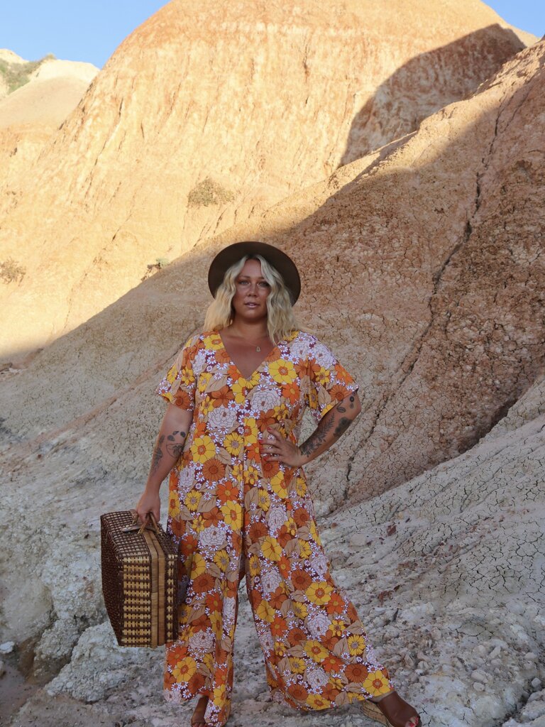 Honey & Stone Co HARLOW MARIGOLD JUMPSUIT