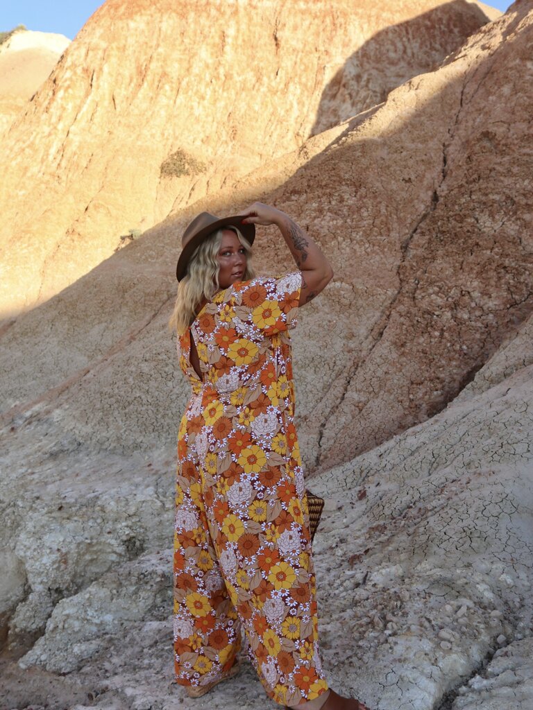 Honey & Stone Co HARLOW MARIGOLD JUMPSUIT