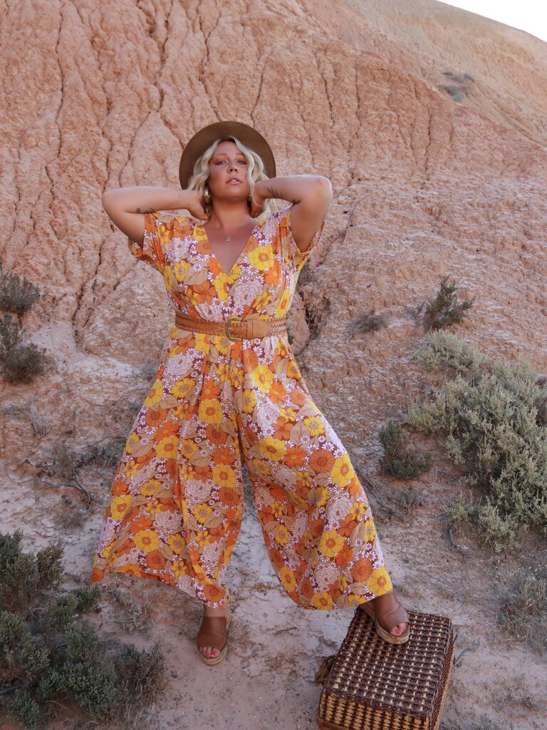 Honey & Stone Co HARLOW MARIGOLD JUMPSUIT