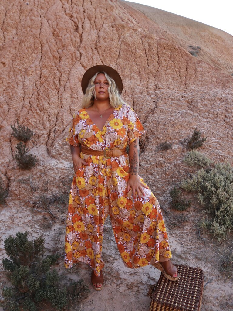 Honey & Stone Co HARLOW MARIGOLD JUMPSUIT