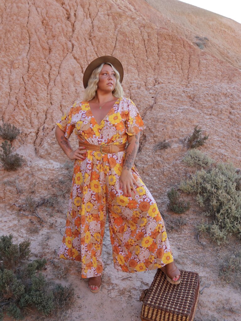 Honey & Stone Co HARLOW MARIGOLD JUMPSUIT