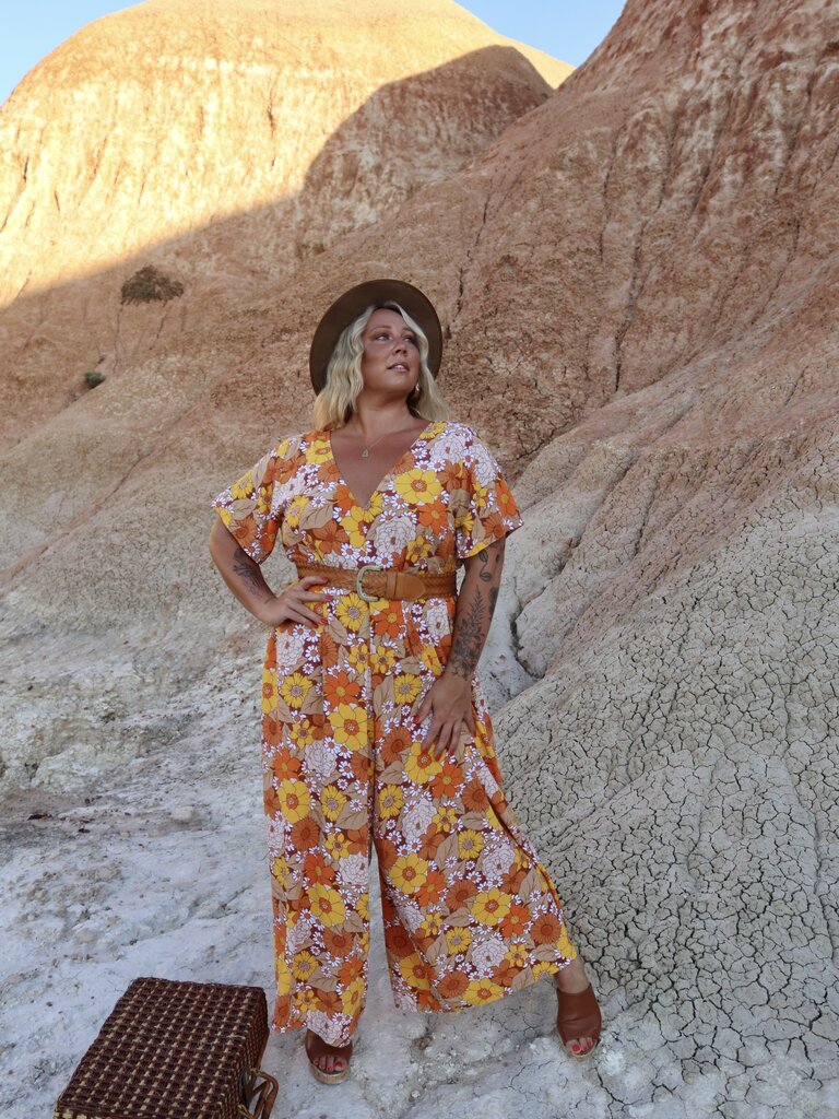 Honey & Stone Co HARLOW MARIGOLD JUMPSUIT