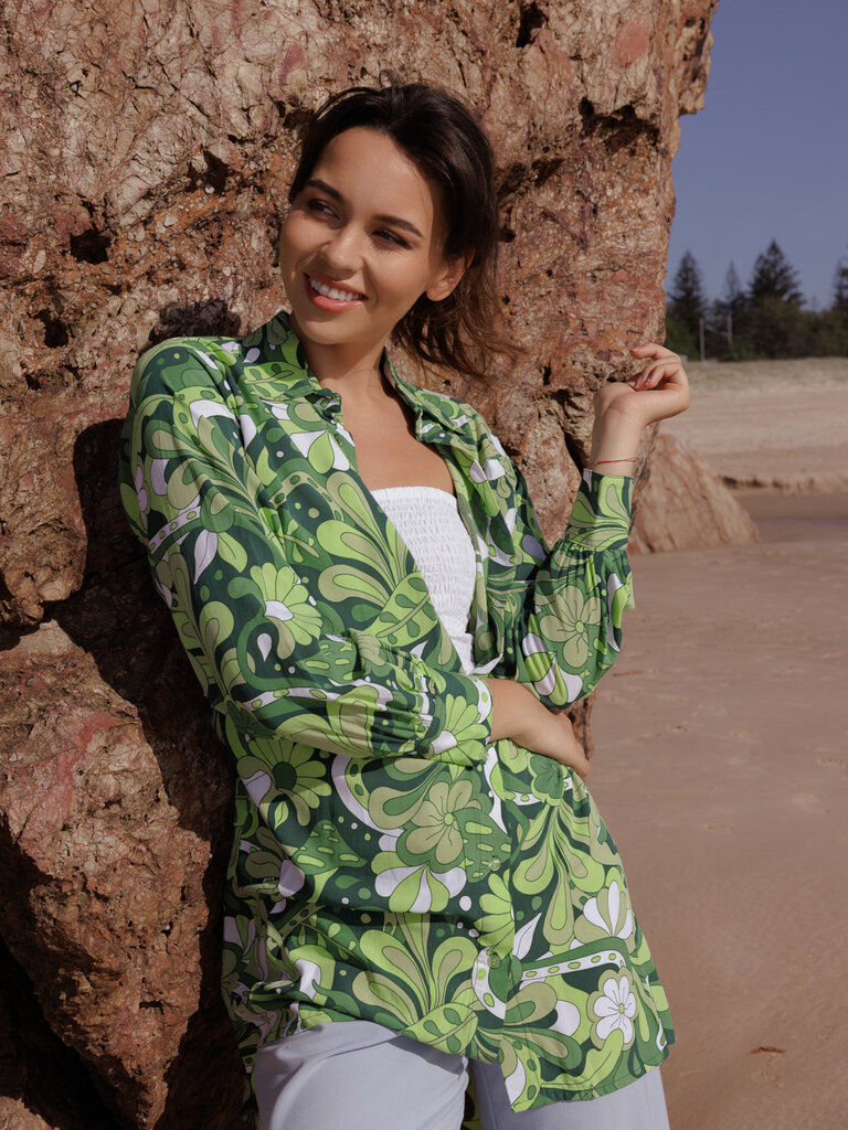 Honey & Stone Co BILLIE MOJITO SHIRT DRESS