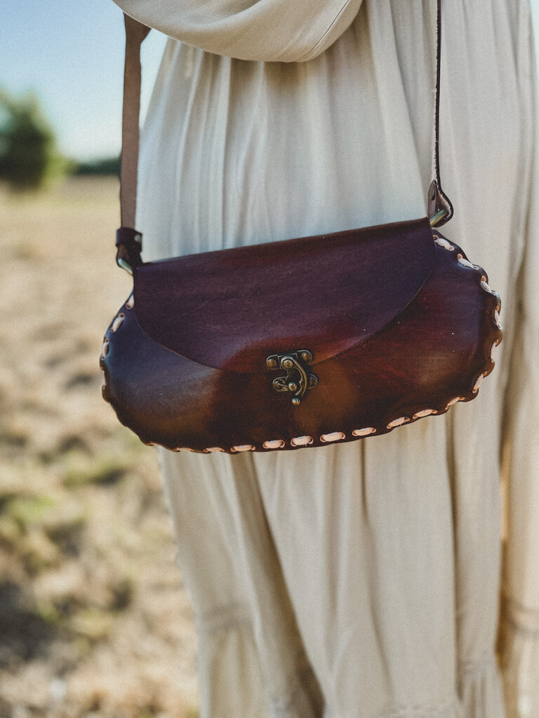 Naked Gypsy ALEGRIA BROWN LEATHER BAG