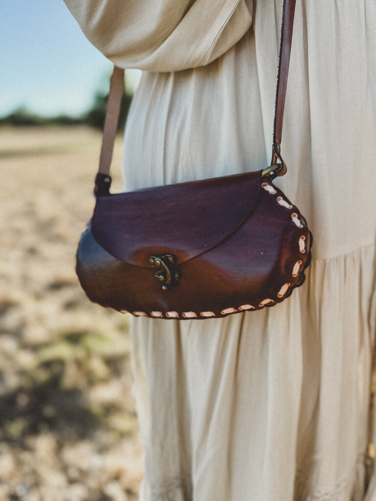 Naked Gypsy ALEGRIA BROWN LEATHER BAG