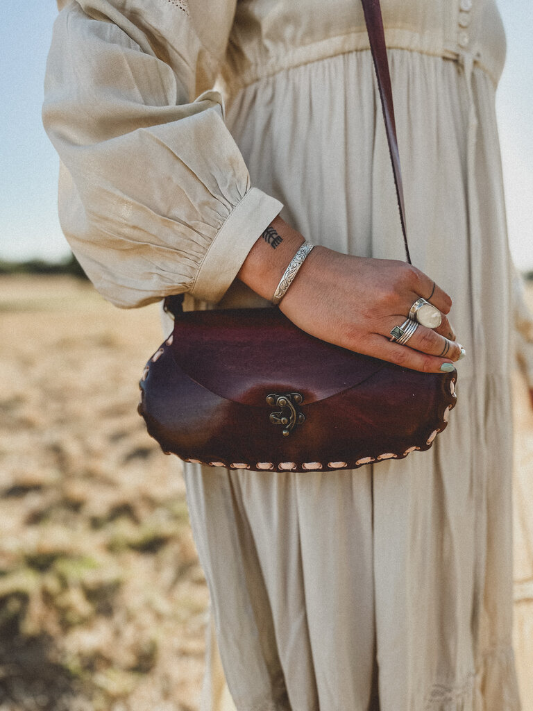 Naked Gypsy ALEGRIA BROWN LEATHER BAG
