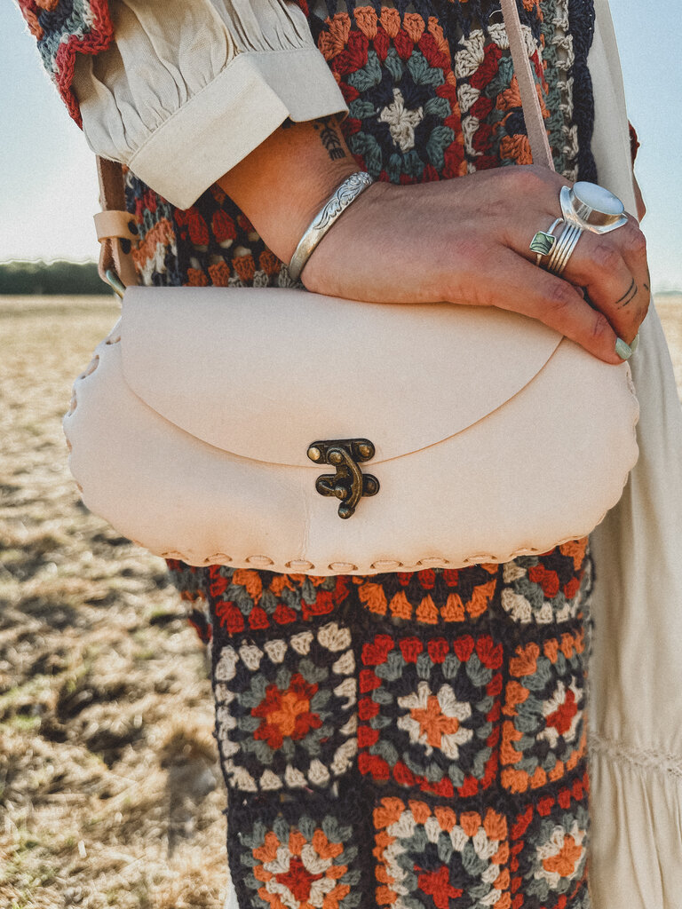 Naked Gypsy ALEGRIA NATURAL LEATHER BAG
