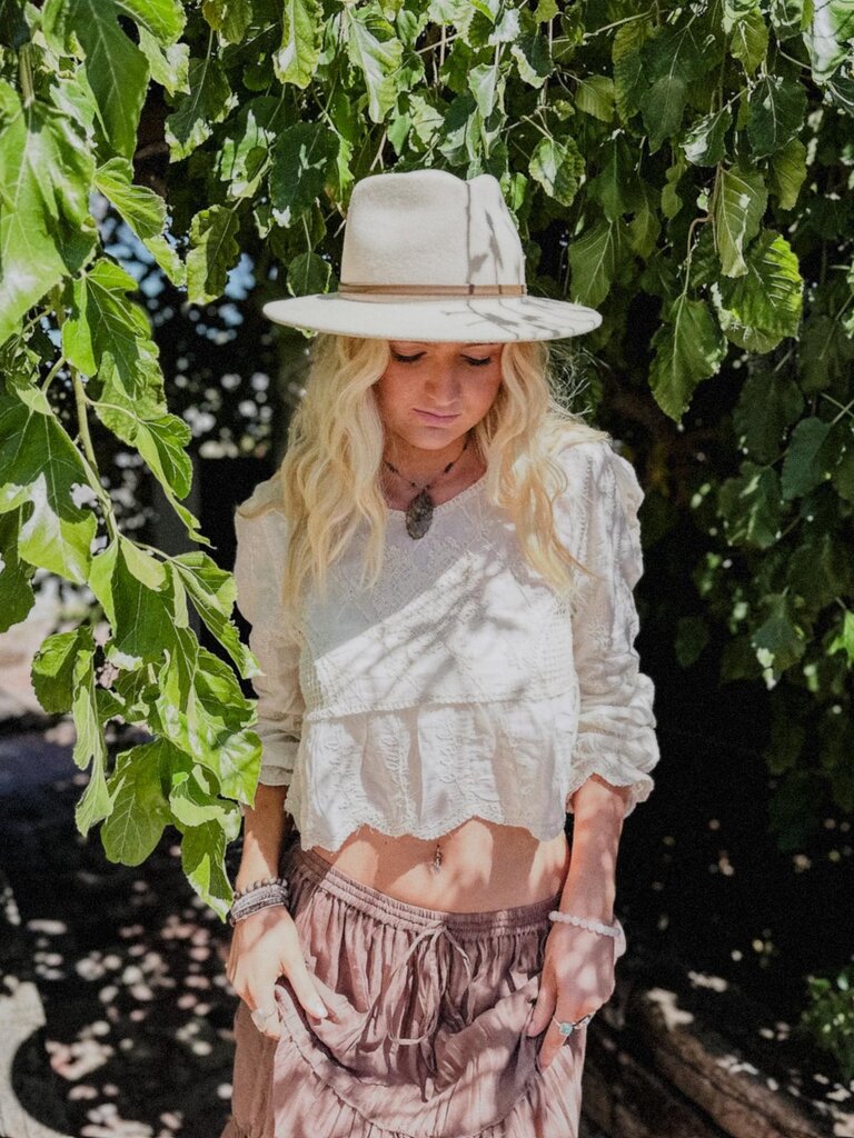 Naked Gypsy LUCY VINTAGE CREAM TOP
