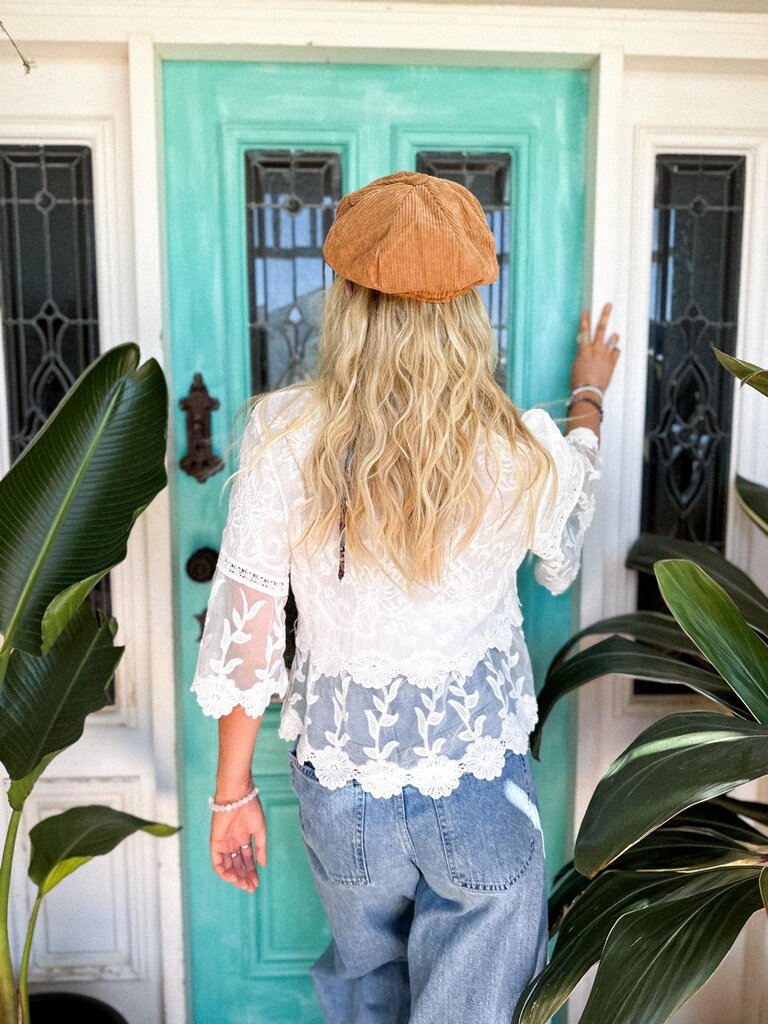 Naked Gypsy ASHBY VINTAGE CREAM TOP