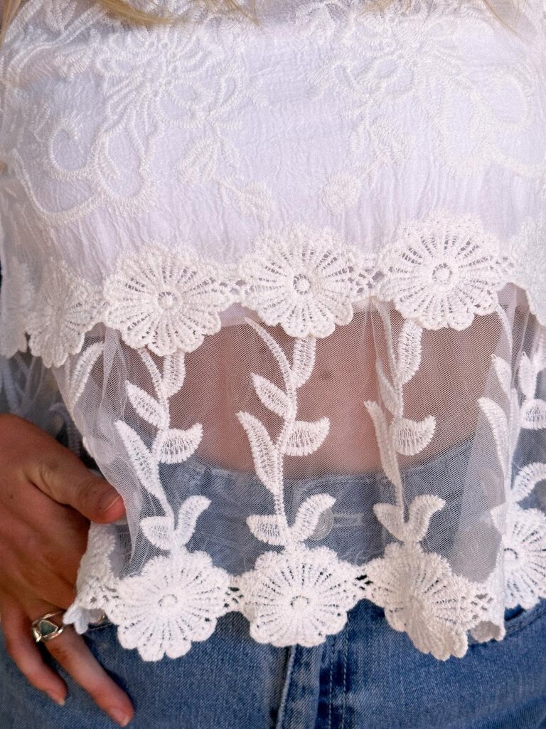 Naked Gypsy ASHBY VINTAGE CREAM TOP