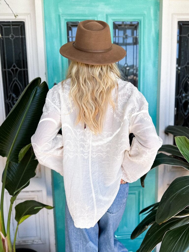 Naked Gypsy DOLLY SHIRT VINTAGE CREAM