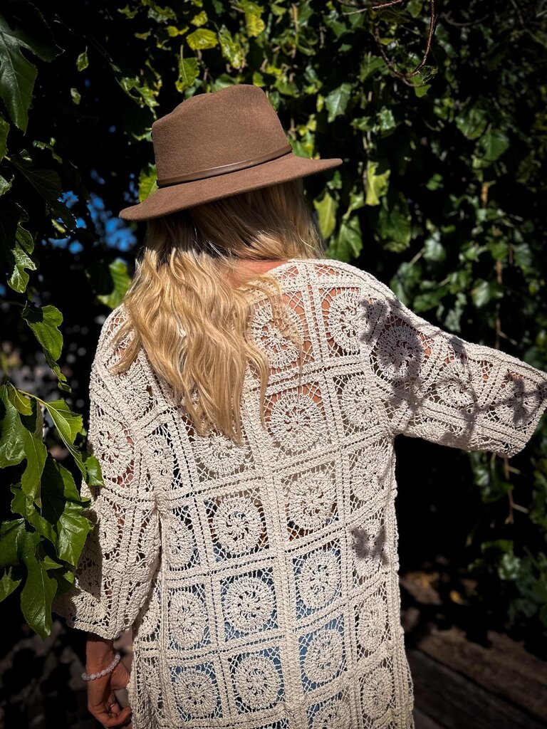 Naked Gypsy BILLIE VINTAGE CREAM KIMONO
