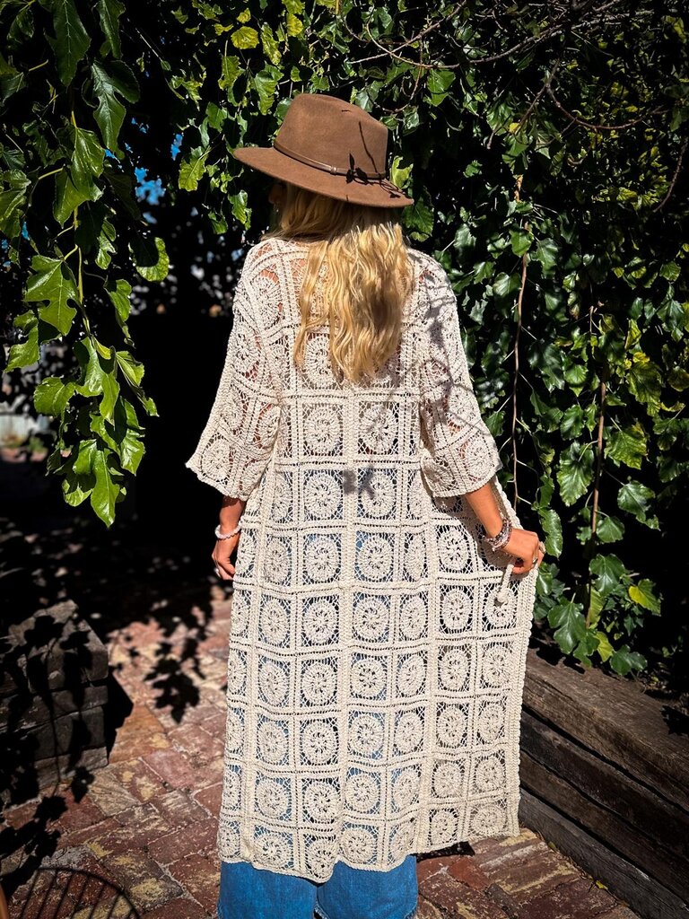 Naked Gypsy BILLIE VINTAGE CREAM KIMONO