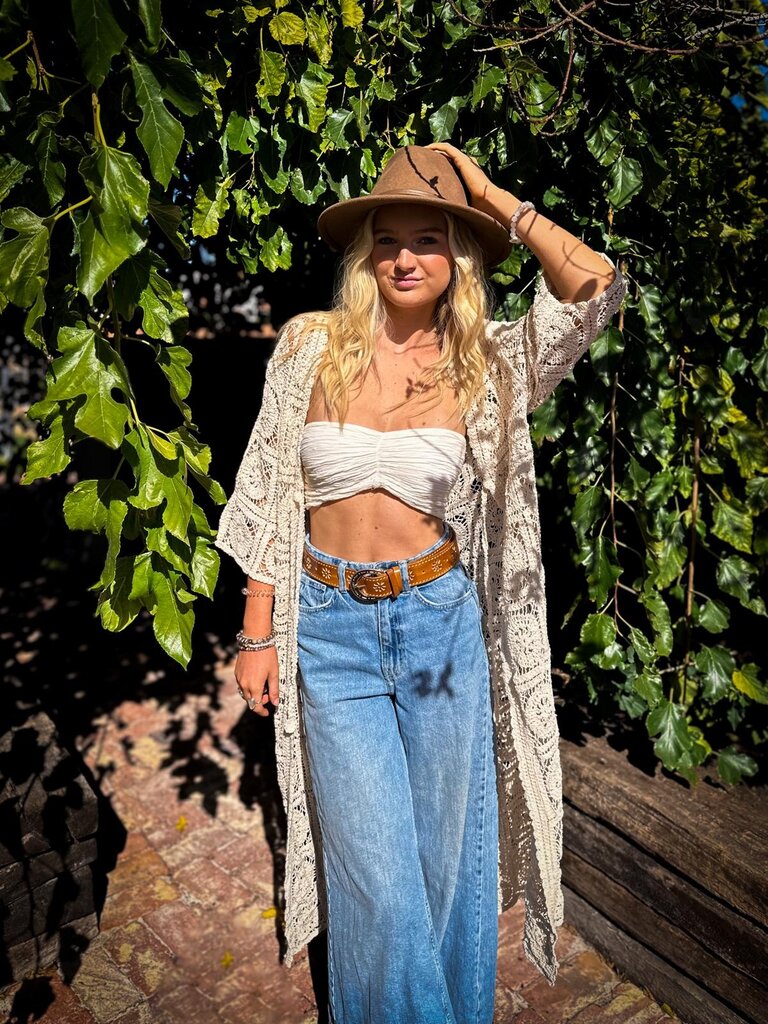 Naked Gypsy BILLIE VINTAGE CREAM KIMONO