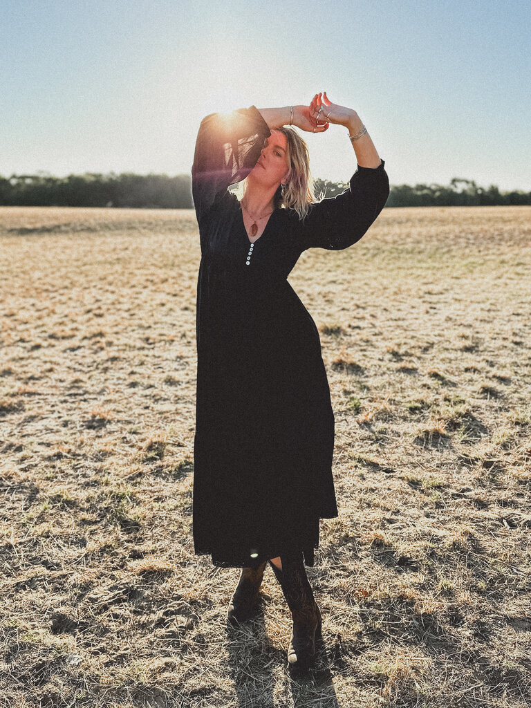 Moon Flower The Label GRACE BLACK MAXI