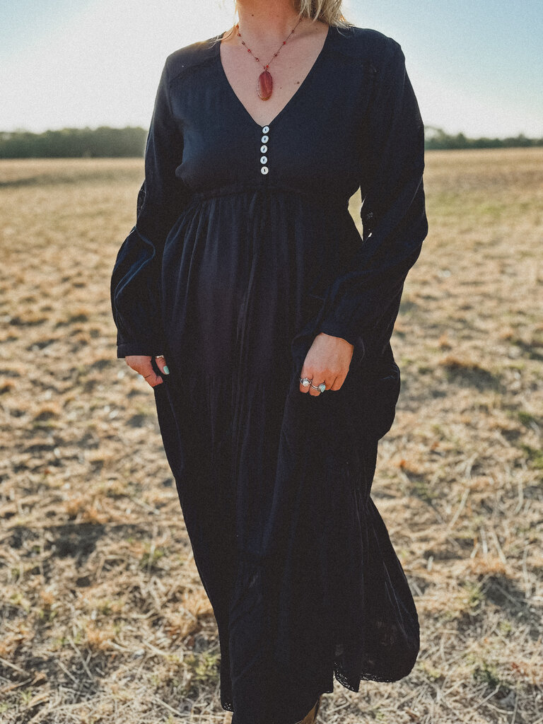 Moon Flower The Label GRACE BLACK MAXI