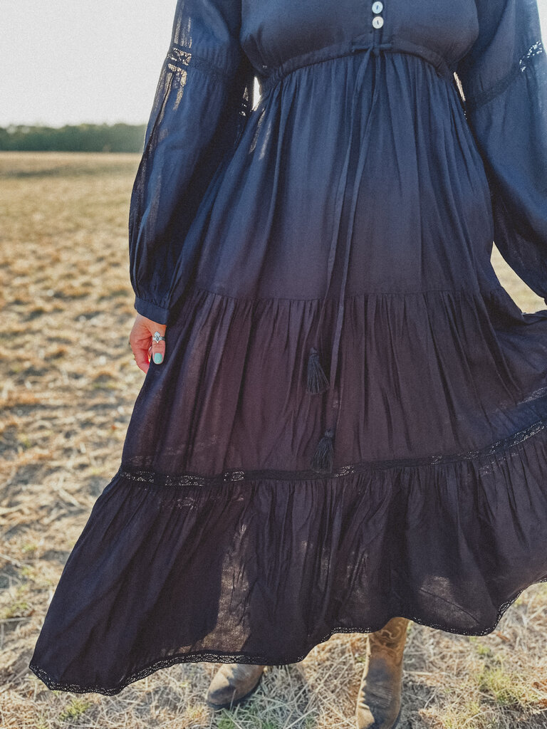 Moon Flower The Label GRACE BLACK MAXI