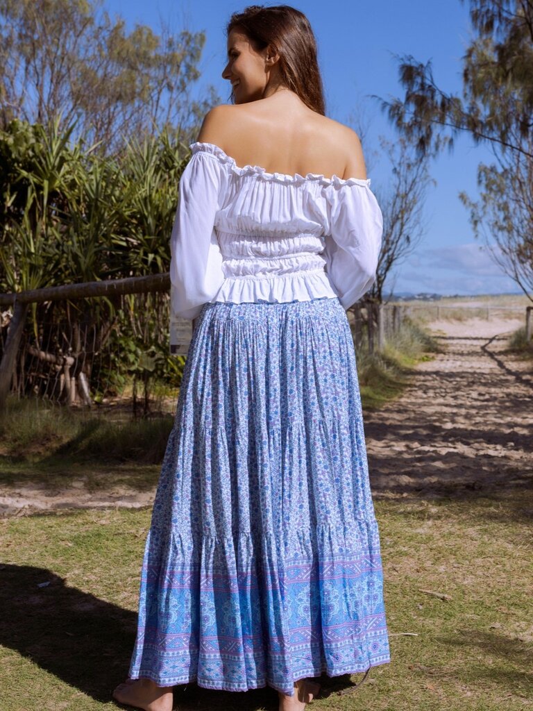 Honey & Stone Co OAKLEY AZURE MAXI SKIRT