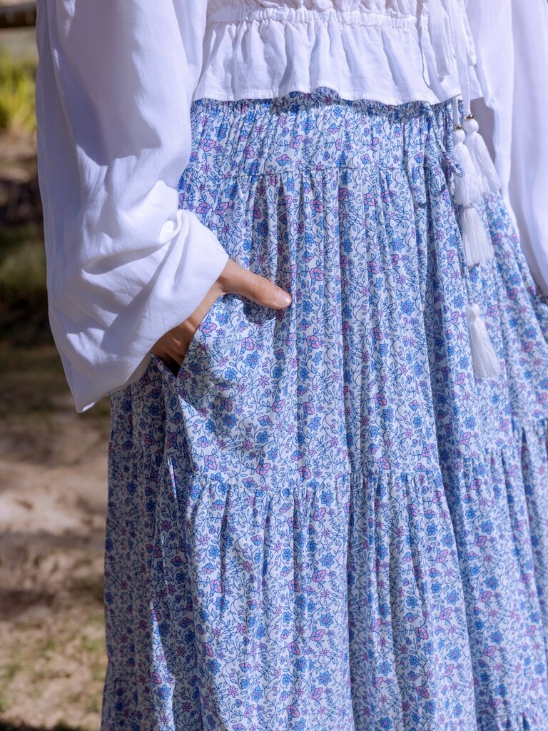 Honey & Stone Co OAKLEY AZURE MAXI SKIRT