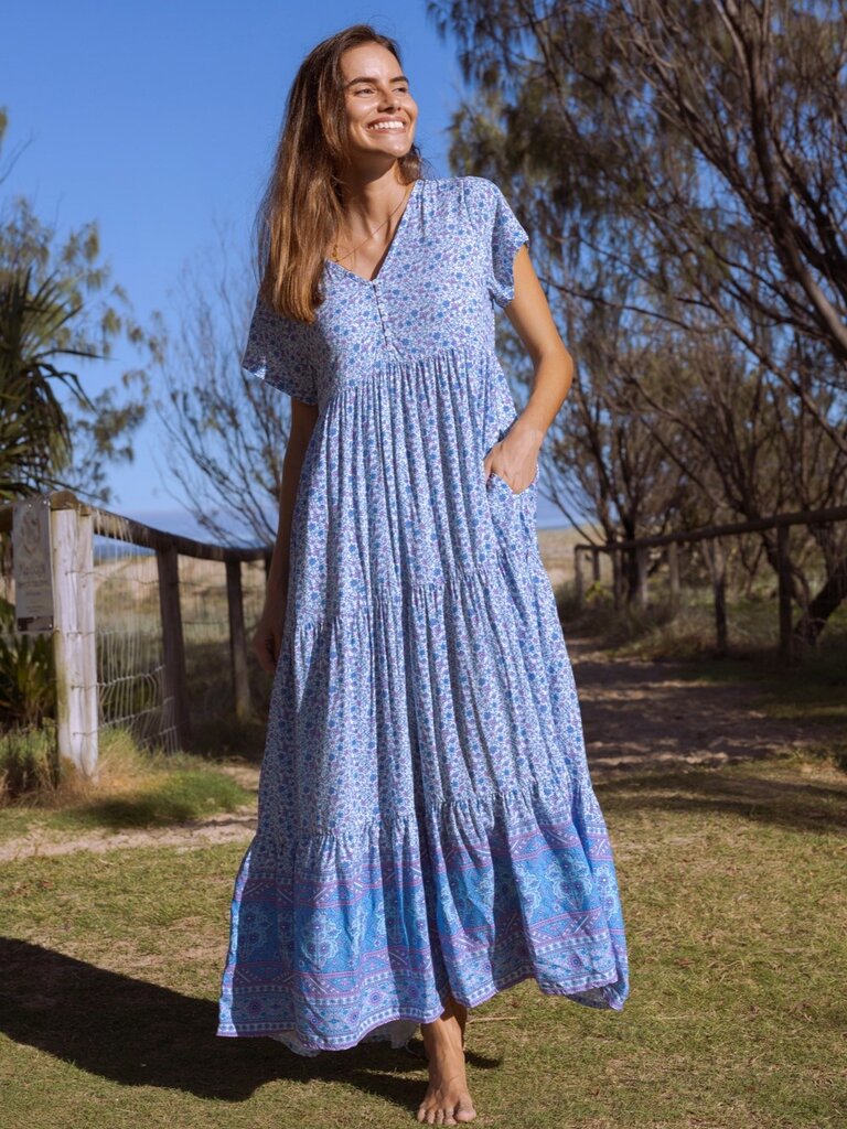 Honey & Stone Co WANDERLUST AZURE MAXI