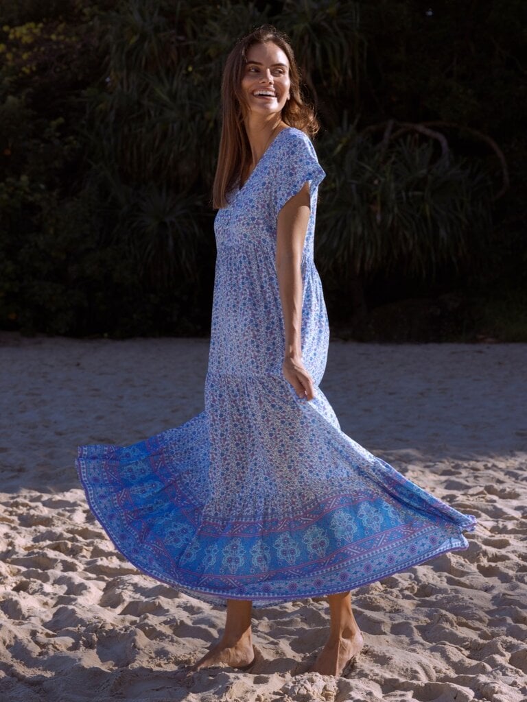 Honey & Stone Co WANDERLUST AZURE MAXI