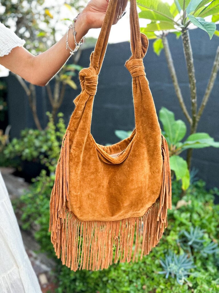 BOHO SUEDE FRINGE BAG