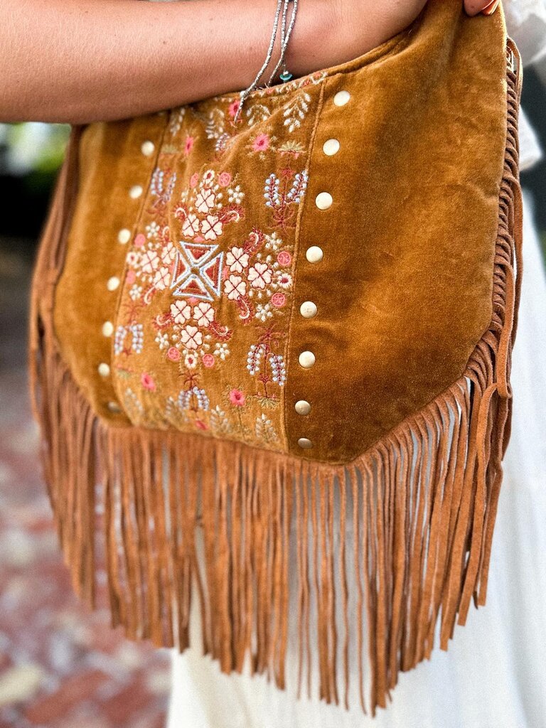 BOHO SUEDE FRINGE BAG