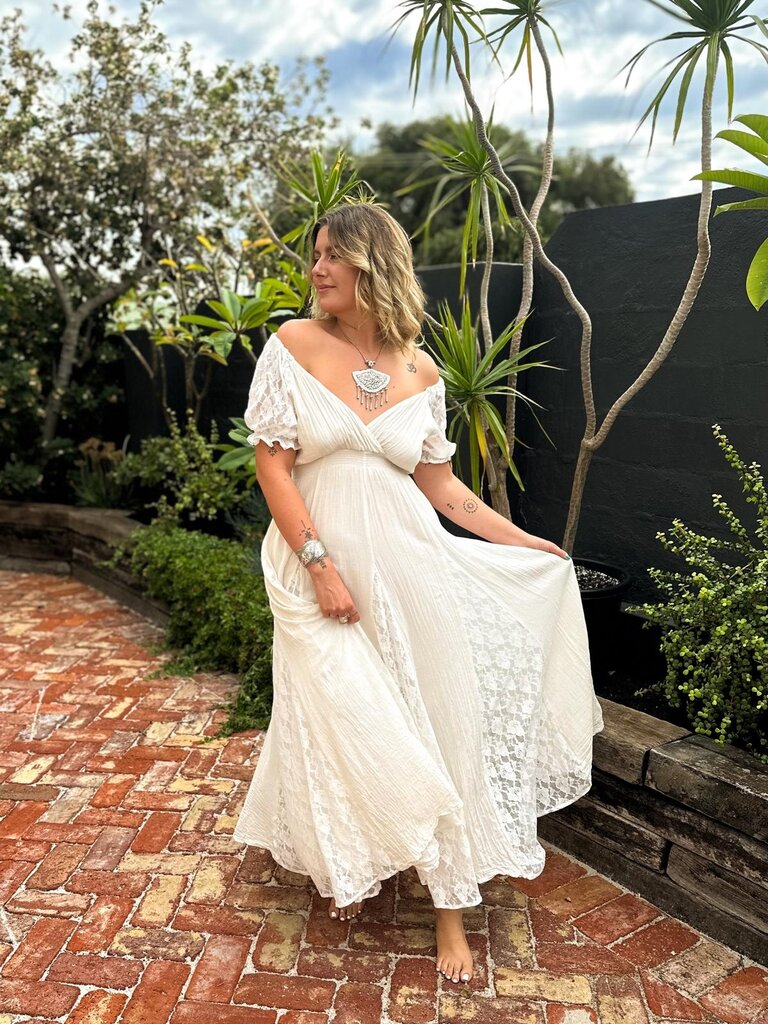 Moon Flower The Label STEVIE NICKS VINTAGE CREAM MAXI