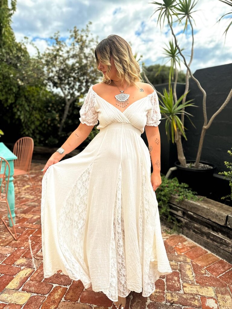 Moon Flower The Label STEVIE NICKS VINTAGE CREAM MAXI
