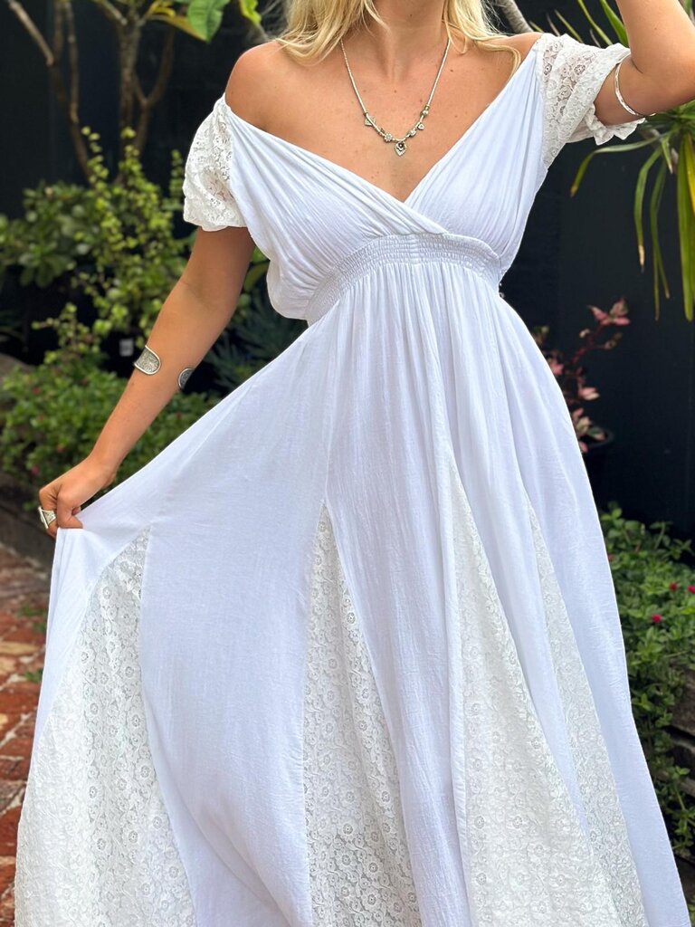 Moon Flower The Label STEVIE NICKS WHITE MAXI