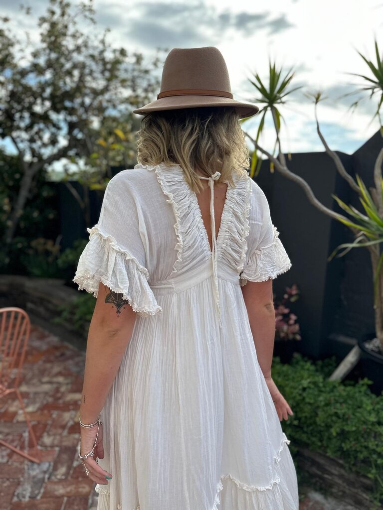 Moon Flower The Label PIPER VINTAGE CREAM MAXI