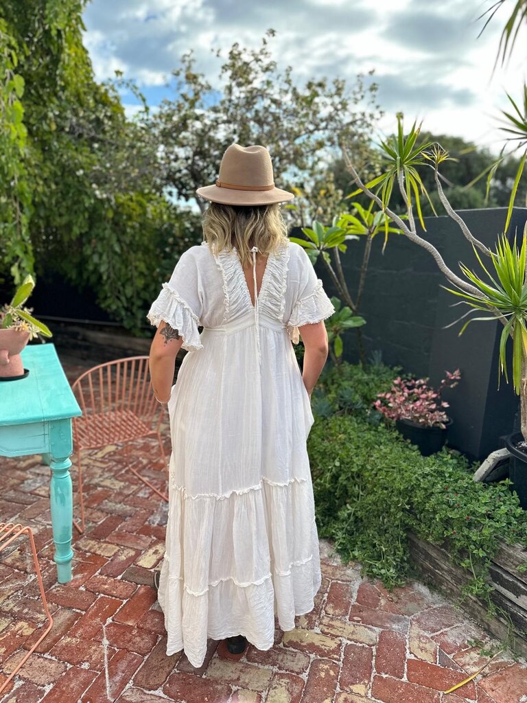 Moon Flower The Label PIPER VINTAGE CREAM MAXI
