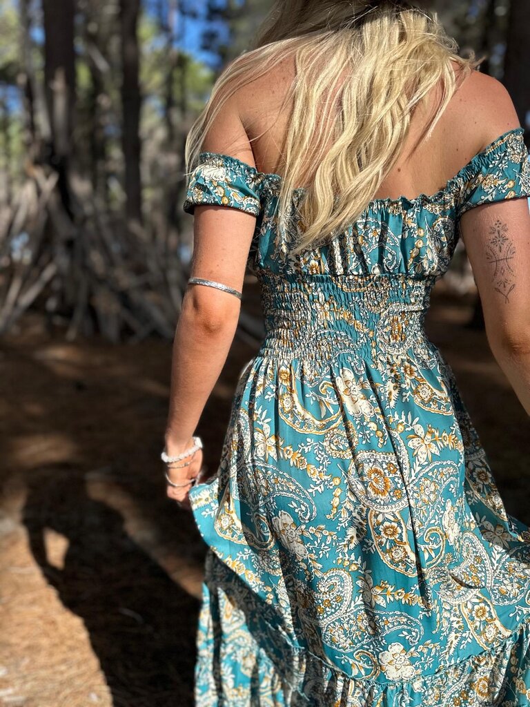 ROSA TEAL MAXI