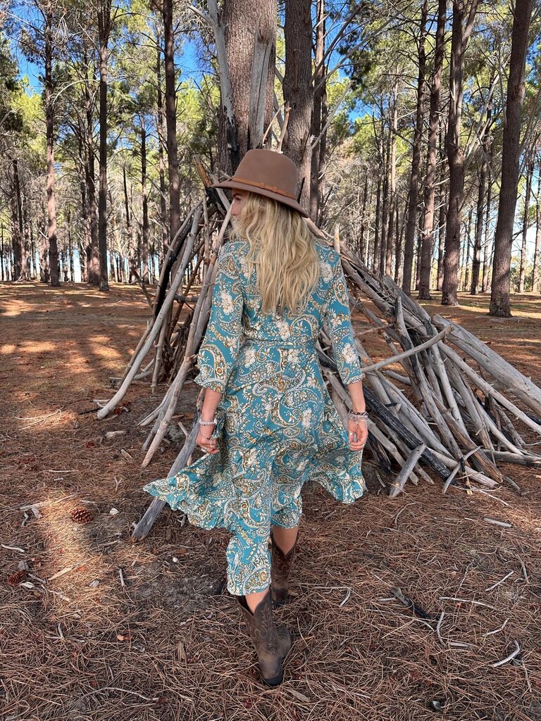 Cienna WRAP TEAL MAXI