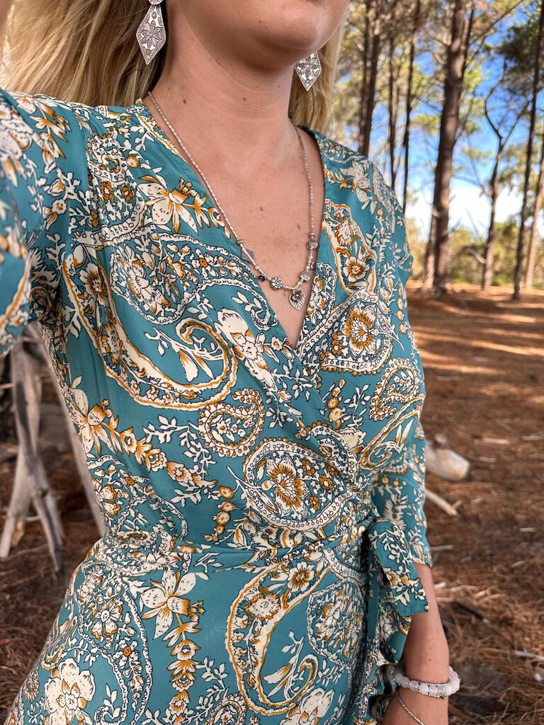 Cienna WRAP TEAL MAXI