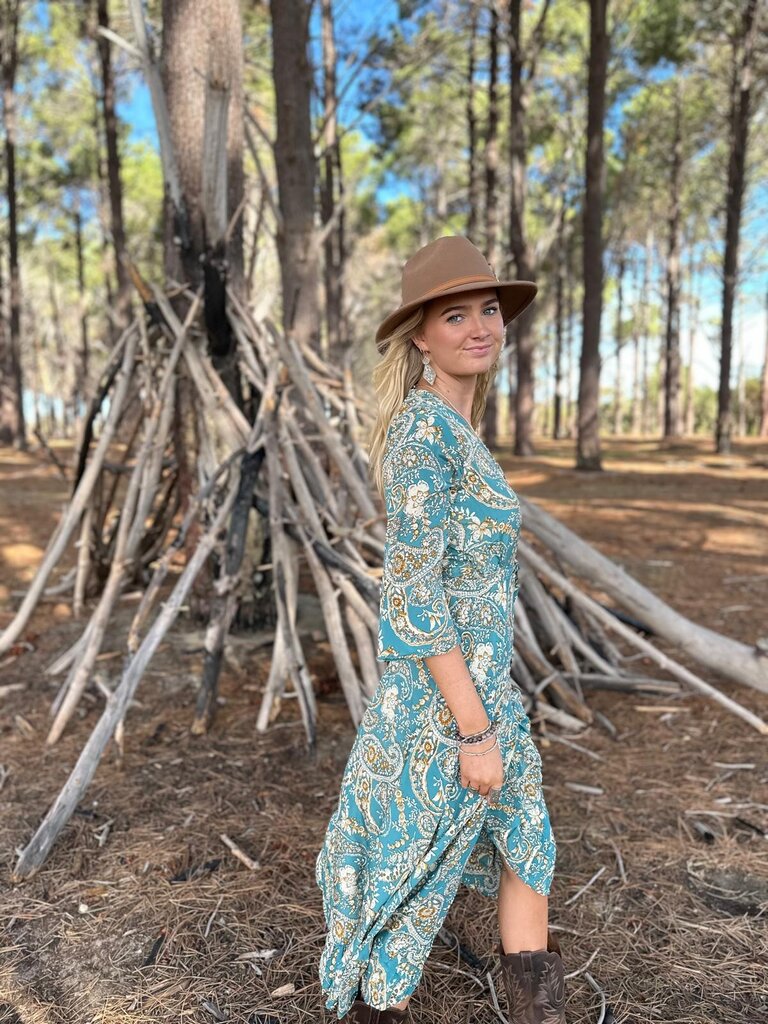 Cienna WRAP TEAL MAXI