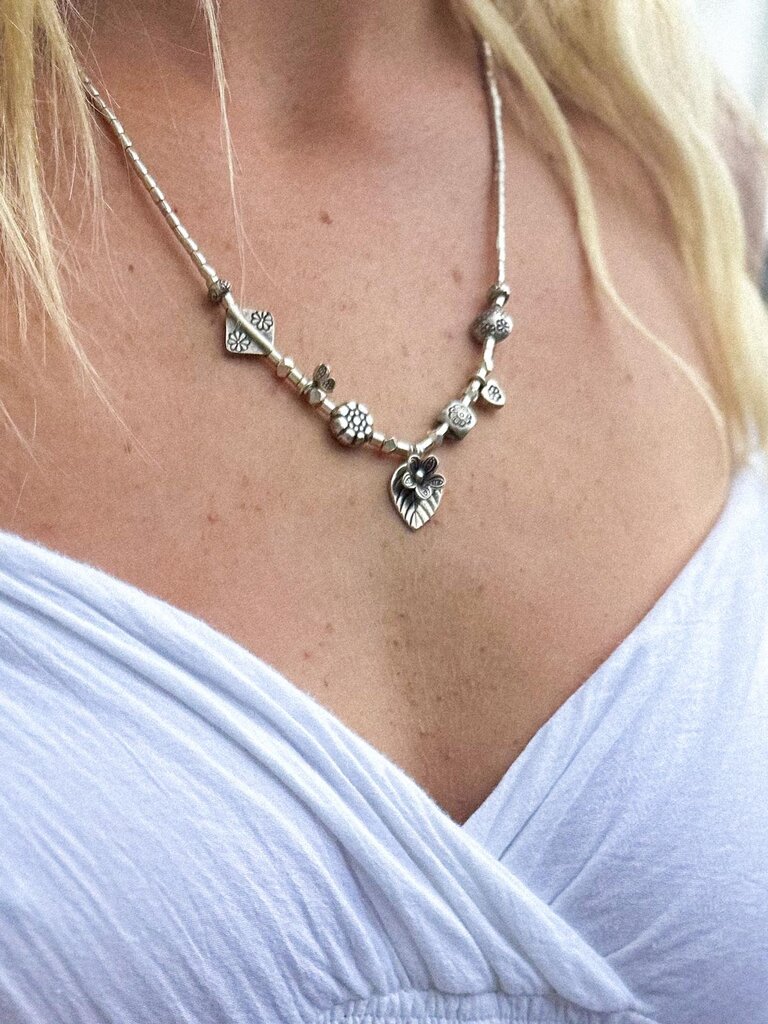 Moon Flower The Label FLOWER CHILD WRAP NECKLACE