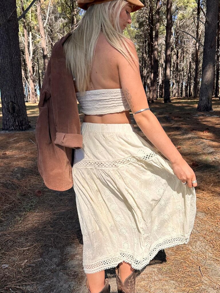 Naked Gypsy NADIA VINTAGE CREAM MIDI