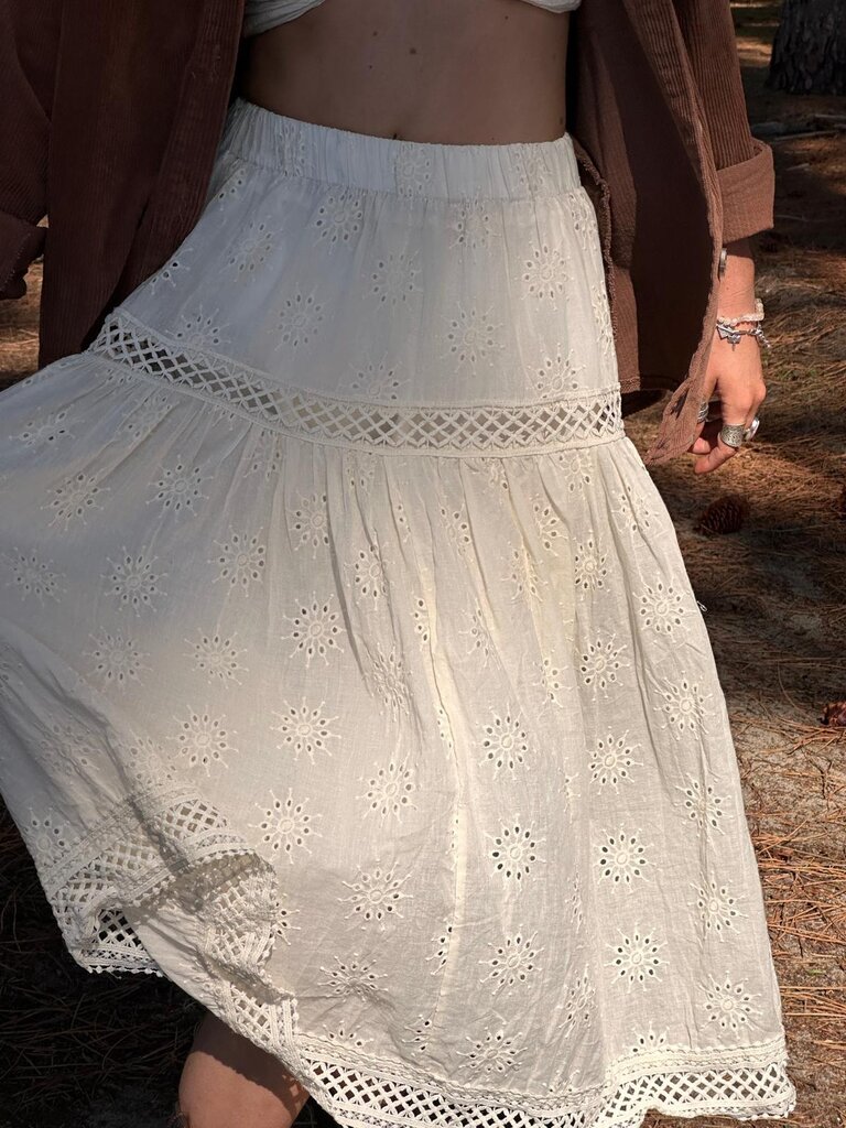 Naked Gypsy NADIA VINTAGE CREAM MIDI