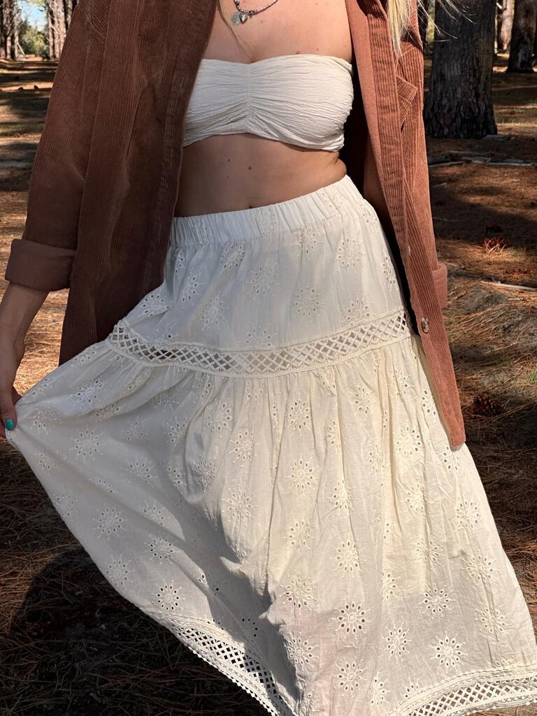 Naked Gypsy NADIA VINTAGE CREAM MIDI