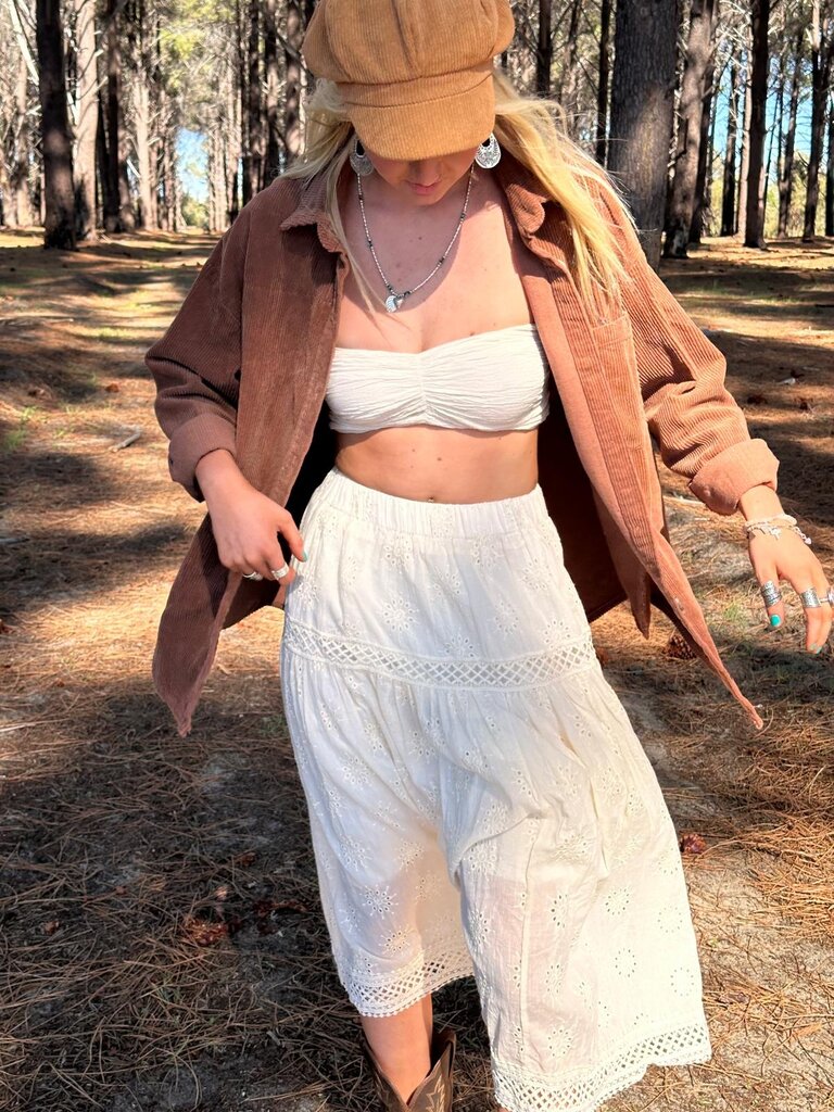 Naked Gypsy NADIA VINTAGE CREAM MIDI