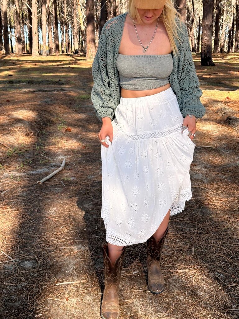 Naked Gypsy NADIA WHITE MIDI