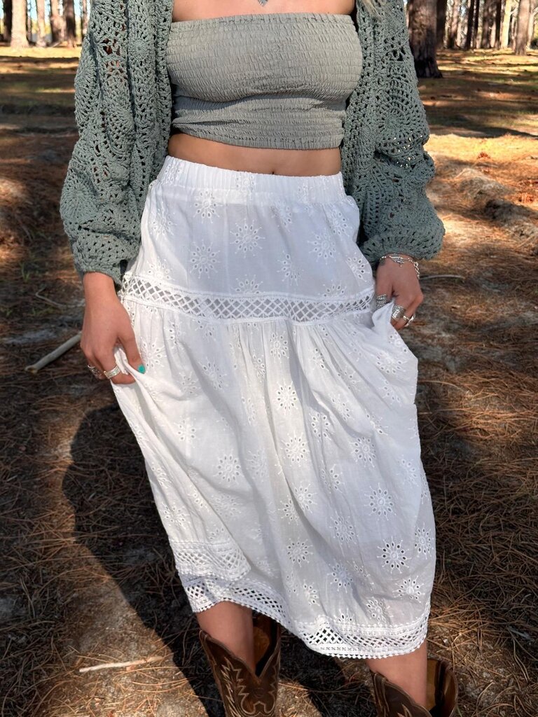 Naked Gypsy NADIA WHITE MIDI