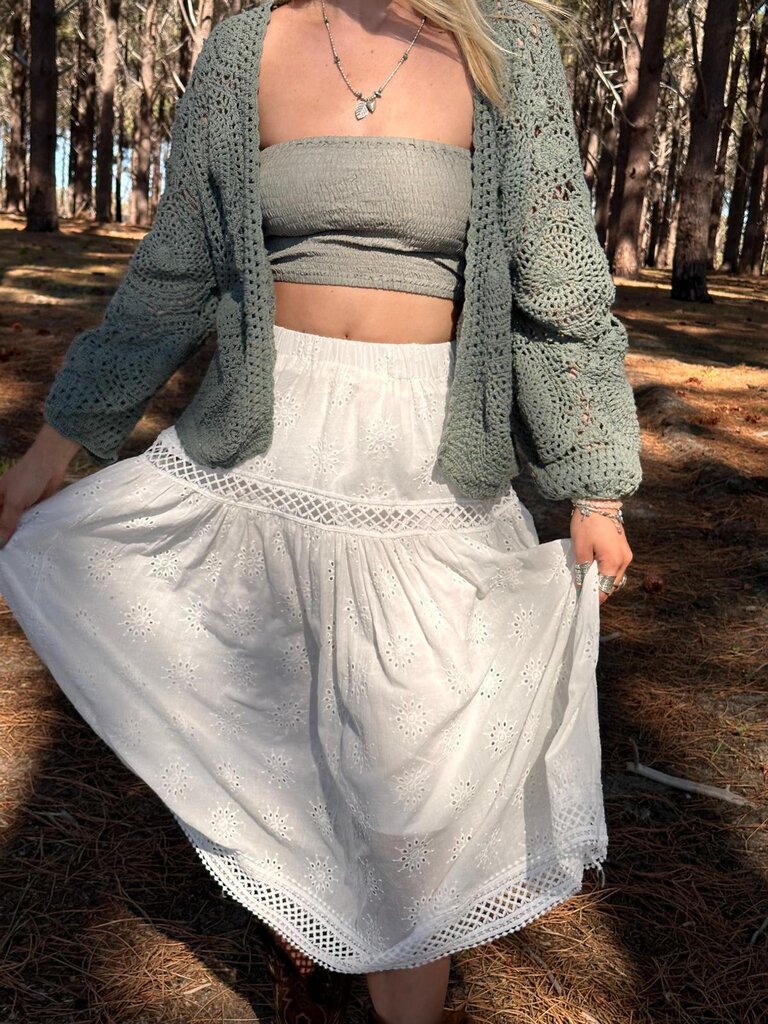 Naked Gypsy NADIA WHITE MIDI