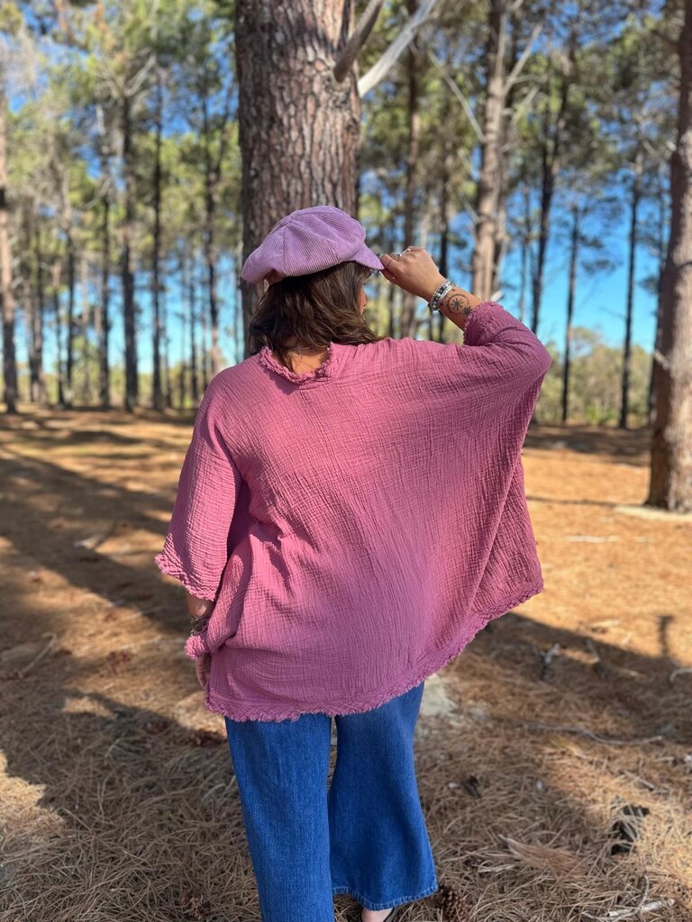 Moon Flower The Label JESS TEA ROSE CARDIGAN