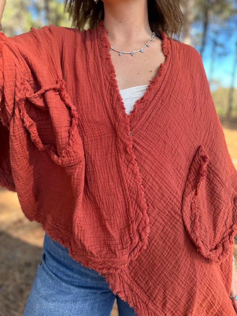 Moon Flower The Label JESS RUST CARDIGAN