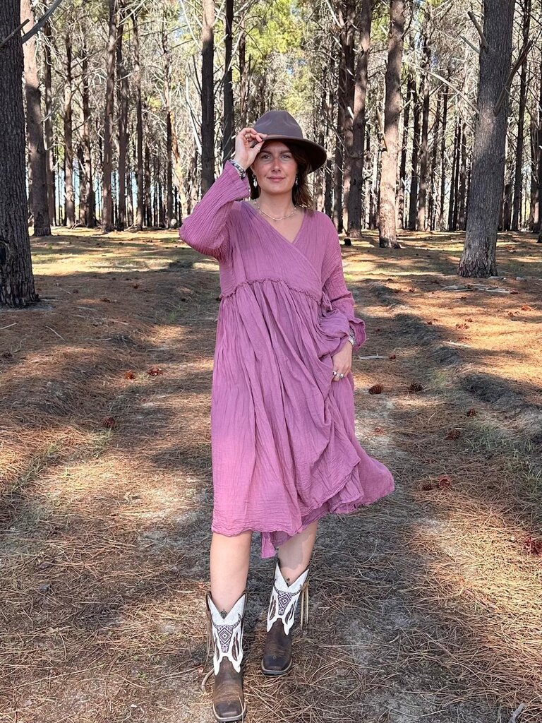 Moon Flower The Label EVIE  TEA ROSE WRAP