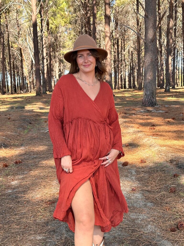 Moon Flower The Label EVIE TERRACOTTA WRAP