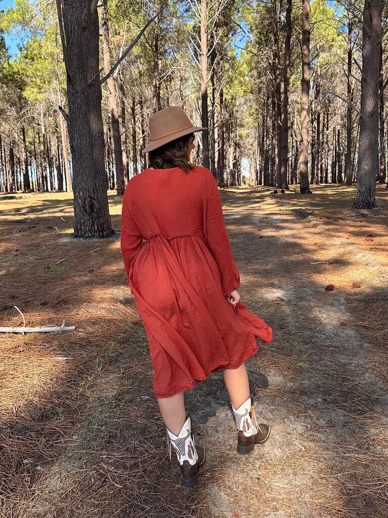Moon Flower The Label EVIE TERRACOTTA WRAP