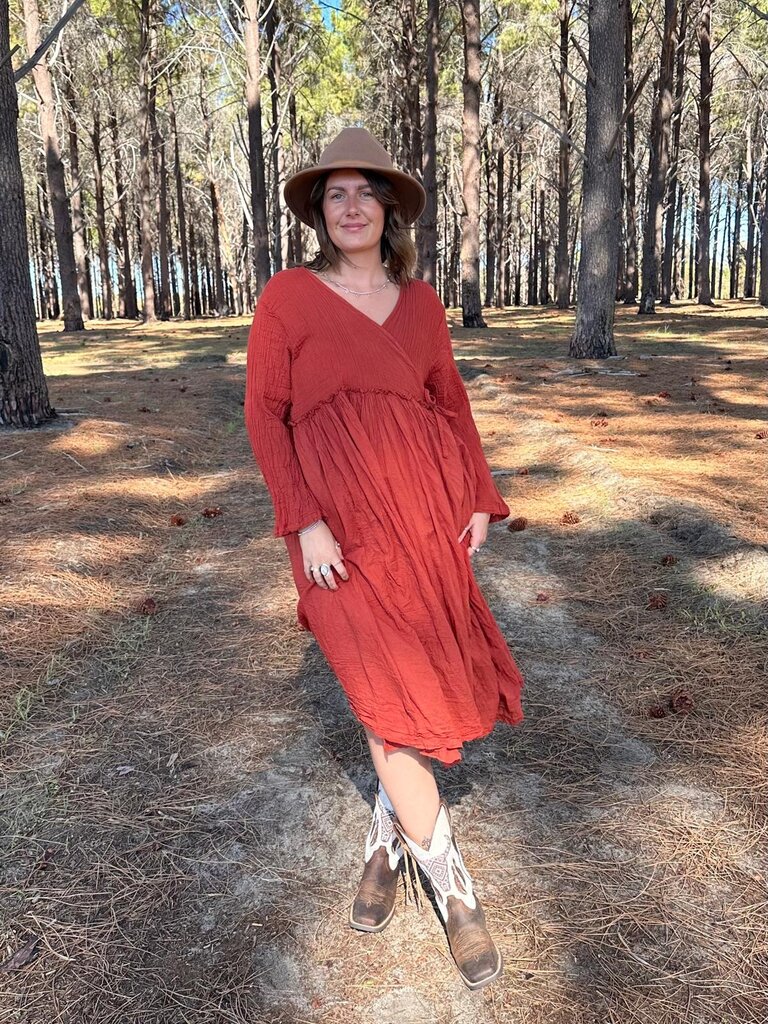 Moon Flower The Label EVIE TERRACOTTA WRAP